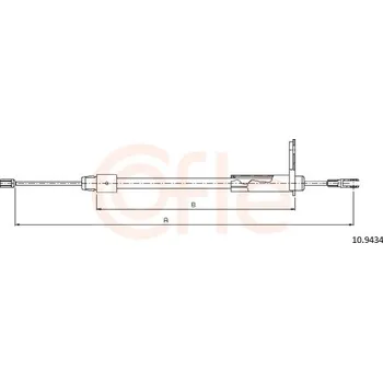 Lanko parkovací brzdy Tažné lanko, parkovací brzda COFLE 92.10.9434