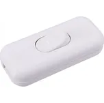 vypínač šňůrový, jednopólový průchozí, bílý