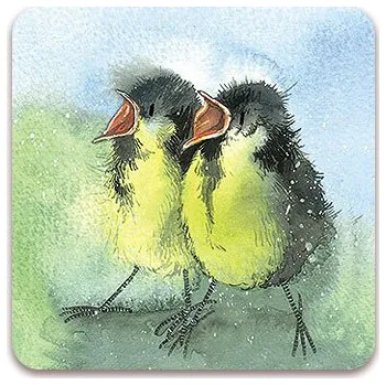 Podložka pod misku Podložka, podtácek ptáčci, Juveniles Bird, Alex Clark (Podložky s ptáčky)