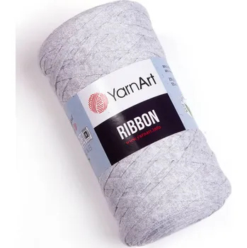 Příze Ribbon Yarn Art nejsvětlejší šedý melír