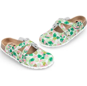 Dámské pantofle FORcare - Dámské pantofle, 101038 potisk - plameňáci Velikost: 38