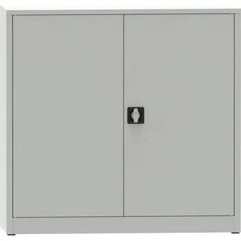 Dílenská policová skříň na nářadí KOVONA JUMBO, 2 police, svařovaná, 1150 x 1200 x 600 mm, šedá