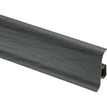 soklová lišta Podlahová lišta Premium Cezar 79 dub tmavě šedá matná 220 cm