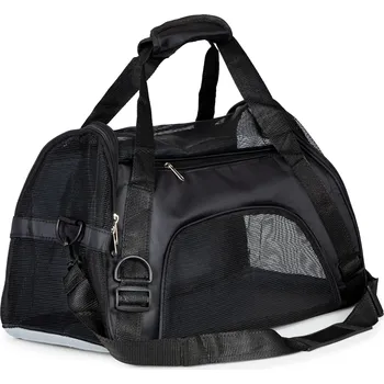 přepravka pro zvíře PETSI Cestovní taška pro domácí zvířata 26 x 48 x 25 cm černá