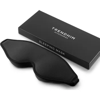 Škraboška na spaní Černá ergonomická bavlněná maska na spaní - Trendhim