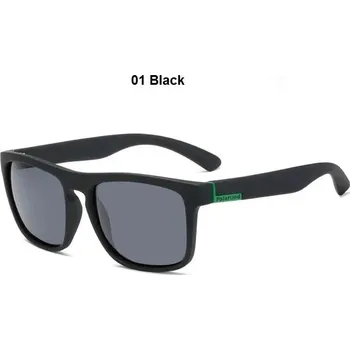 Pánské polarizační sluneční brýle vintage styl - 01 Černá