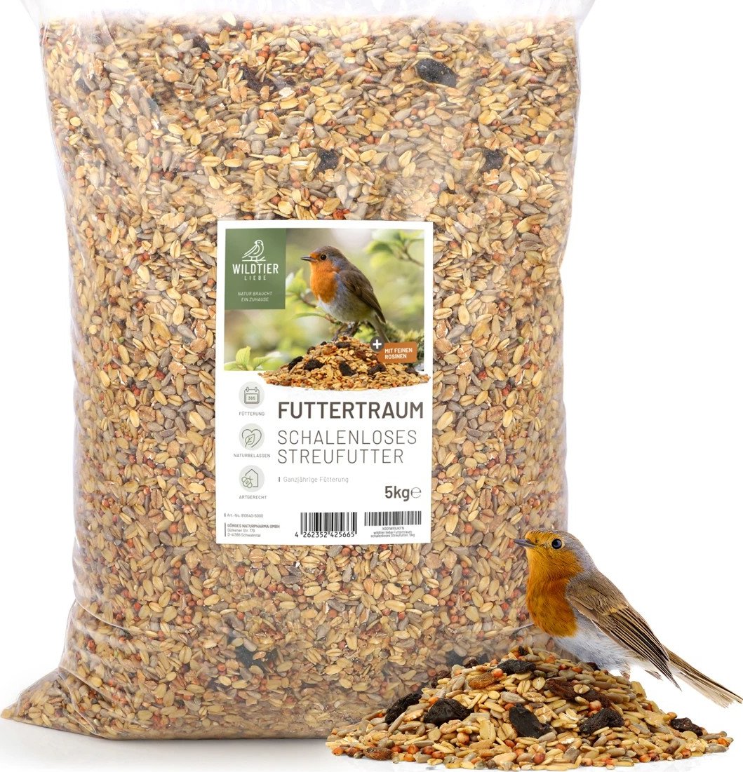 REAVET Krmný sen - sypané krmivo pro ptáčky bez slupek (5 kg)