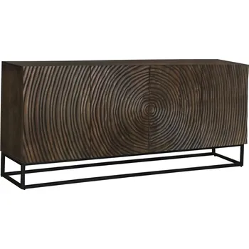 Příborník do zásuvky Designový příborník Circle 177cm hnědý/černý