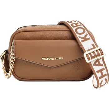 Michael Kors Maisie kožená camera kabelka 2 v 1 s peněženkou hnědá