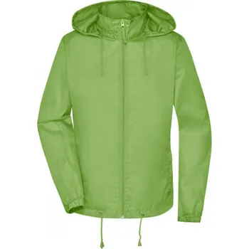 Dámská větrovka James & Nicholson Základní dámská větrovka s kapucí James and Nicholson Barva: Zelená, Velikost: M JN1131