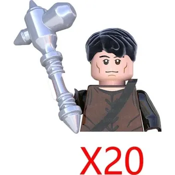 ostatní stavebnice Vojenské stavebnice rytířů a anime figurky | lego styl figurky a komponenty - XP214-20PCS