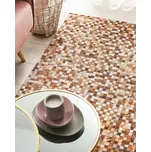 Koberec z hovězí kůže hnědý 160 x 230 cm moderní boho Beliani