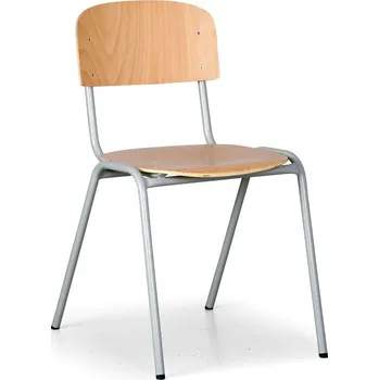 Dřevěná židle LISA s lakovanou konstrukcí