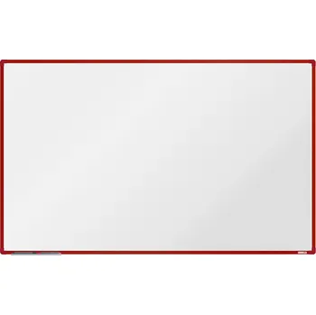 boardOK Bílá magnetická popisovací tabule boardOK, 2000 x 1200 mm, červený rám