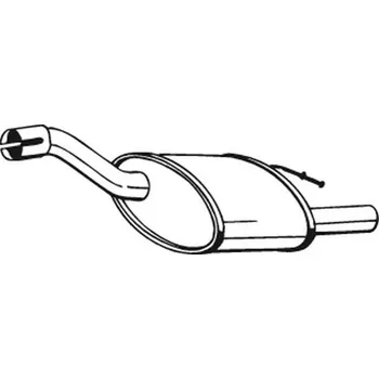 Výfukový systém Zadní tlumič výfuku BOSAL 154-383