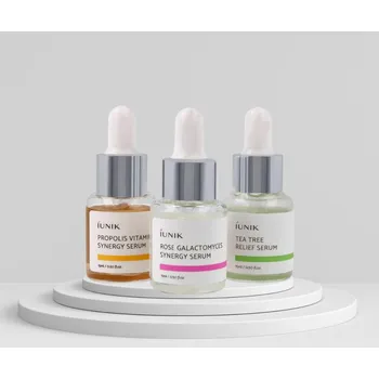 Pleťové sérum iUNIK - Daily Serum Trial Kit - Set populárních minisér - 3x15 ml