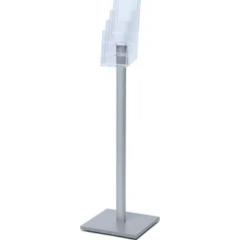 Reklamní Stojan na letáky formátu DL (1/3 A4) 4 kapsy na výšku (MB4C110)