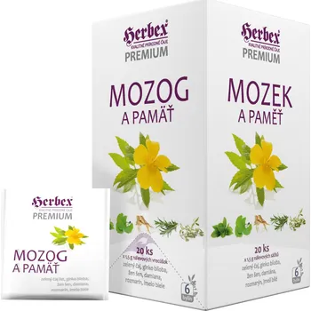 Horký nápoj Čaj Mozek a paměť - Herbex 20x1,5g