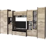 Obývací stěna MAURO II, dub canterbury/dub country šedý +možnost VÝNOSU + vyzvednutí ZDARMA