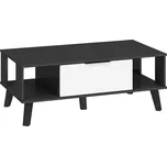 Velký konferenční stolek OSMAK, černá/bílý lesk, 5 let záruka + vyzvednutí ZDARMA