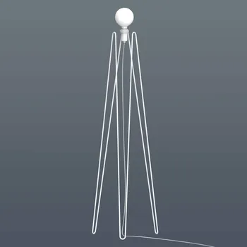 Lampička GRUPA Model M2 LED stojací lampa bílá, bílý kabel - Délka zástrčkového kabelu 300 cm bílá, opálová, bílá 1 x 4 W LED - Doprava zdarma