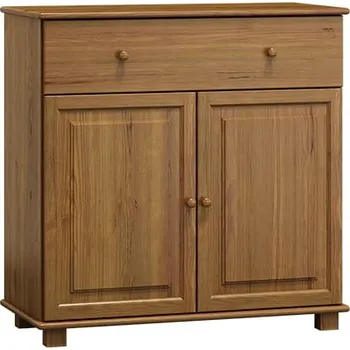 Komoda Komoda NEFTYS 46, hloubka 47 cm, masiv borovice, moření: dub + vyzvednutí ZDARMA