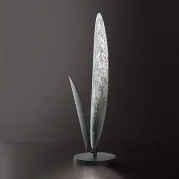 Lampička ICONE Masai stolní lampa 927 výška 74cm stříbro/železo stříbrná, kartáčované železo LED 20 W celkem - Doprava zdarma