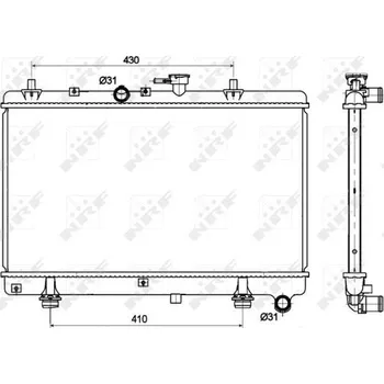 Chladič motoru Chladič, chlazení motoru NRF 53121