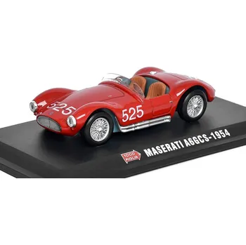 autíčko Maserati A6GCS #525 1954 1:43 - 1000 Miglia - Hachette časopis s modelem Maserati A6GCS No.525 1954 - kovový model auta
