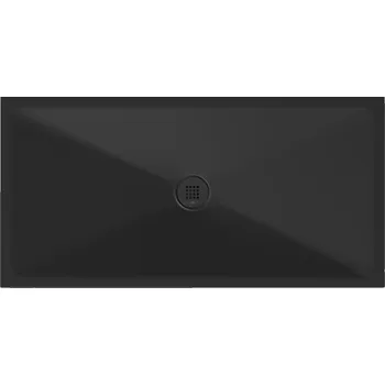 Sprchová vanička GSI Keramická sprchová vanička, obdélník 140x70x2cm, černá mat, 46140726