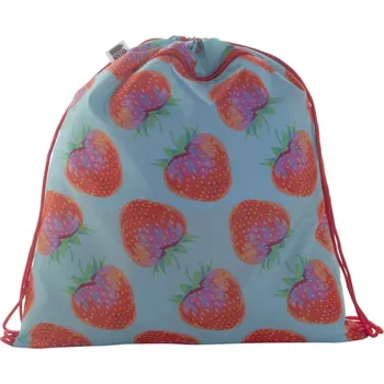 Městský batoh Reklamní CreaDraw Zip RPET vak na stažení šňůrkou na zakázku, červená