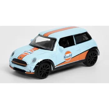 autíčko Mini Cooper 2005 Gulf 1:43 - MOTORMAX Mini Cooper 2005 Gulf - kovový model auta