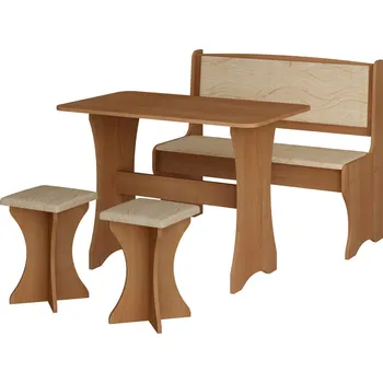 Jídelní set Jídelní set BUREWALA, olše/látka Monaco, 5 let záruka + vyzvednutí ZDARMA