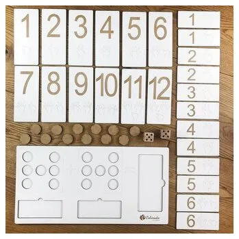 Přírodní věda Tablica matematyczna liczenie i dodawanie do 12