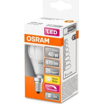 Svítidlo OSRAM LED E14 4,5W 827 Superstar matná stmívací