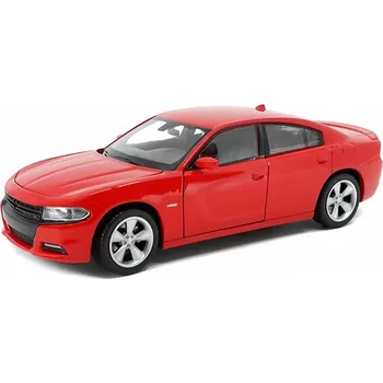 autíčko Dodge Charger R/T 2016 červený 1:24 - Welly Dodge Charger RT - kovový model autá