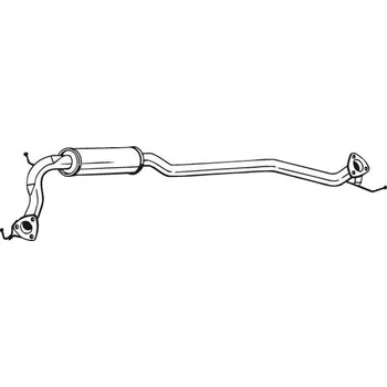 Tlumič výfuku Střední tlumič výfuku BOSAL 283-697