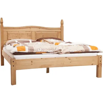 Postel Dvoulůžko PIMBOW 180 x 200 cm, masiv borovice, vosk + vyzvednutí ZDARMA