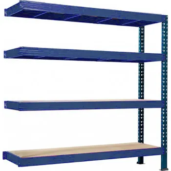 regál Přístavek k regálu Trestles RNC 2000x1600x600, nosnost 3200 kg, 4 police Barva: modrá