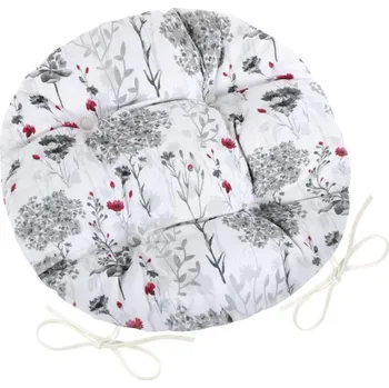 Podsedák Bellatex Sedák DITA kulatý prošívaný Šedá,Červená,Bílá