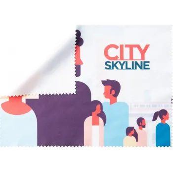 Pouzdro na brýle Reklamní Dioptry XL čistící hadřík na brýle, bílá