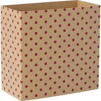 Jednorázové nádobí Reklamní CreaSleeve Kraft 442 papírový kraftový rukáv na zakázku, přírodní