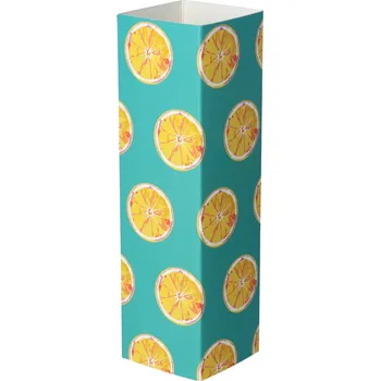 Jednorázové nádobí Reklamní CreaSleeve 405 papírový rukáv na zakázku, bílá