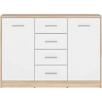Komoda MARIONET kombinovaná komoda, dub sonoma/bílá, 5 let záruka + vyzvednutí ZDARMA
