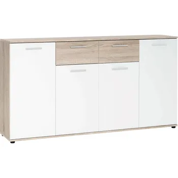 Komoda Komoda ALVIS 3, bílá/dub sonoma + vyzvednutí ZDARMA