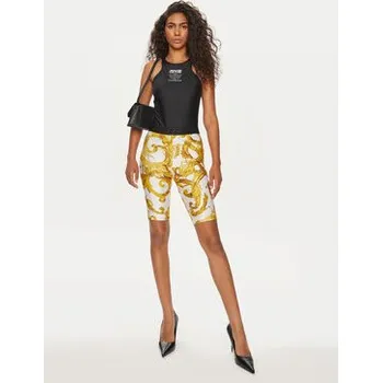 Dámské kraťasy Versace Jeans Couture Cyklistické šortky 76HAC106 Bílá Skinny Fit 38