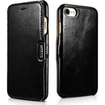 iCarer Knížkové pouzdro pro iPhone 7 / 8 / SE (2020/2022) - iCarer, Vintage Black 01.03.RI702-BK
