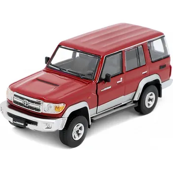 autíčko Toyota Land Cruiser LC76 2014 LHD červená 1:64 - BM Creations Toyota Land Cruiser Left Hand Drive 2014- kovový model auta