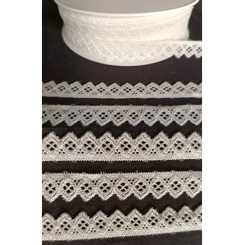 Krajka Pružná krajka smetanová, šíře 29 mm