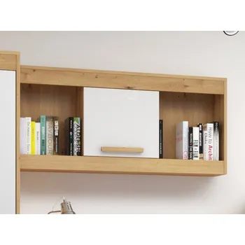 Předsíňová stěna Police GATTON s dvířky, dub artisan/bílý lesk, 5 let záruka + vyzvednutí ZDARMA